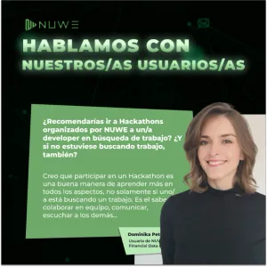 Example of Nuwe instagram post where a woman is talking about her experience in the platform Example of Nuwe instagram post where a woman is talking about her experience in the platform