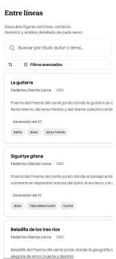 Mobile view of the home page with responsive cards