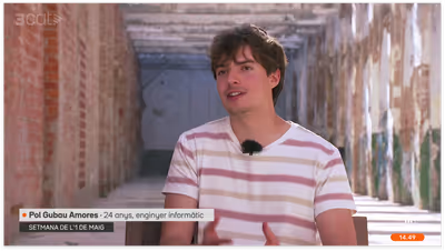 Pol Gubau interviewed on TV3