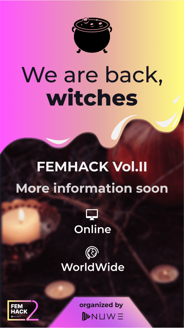 Example of an instagram post about the return of the Femhack
