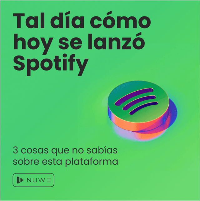 Example of an instagram post about spotify